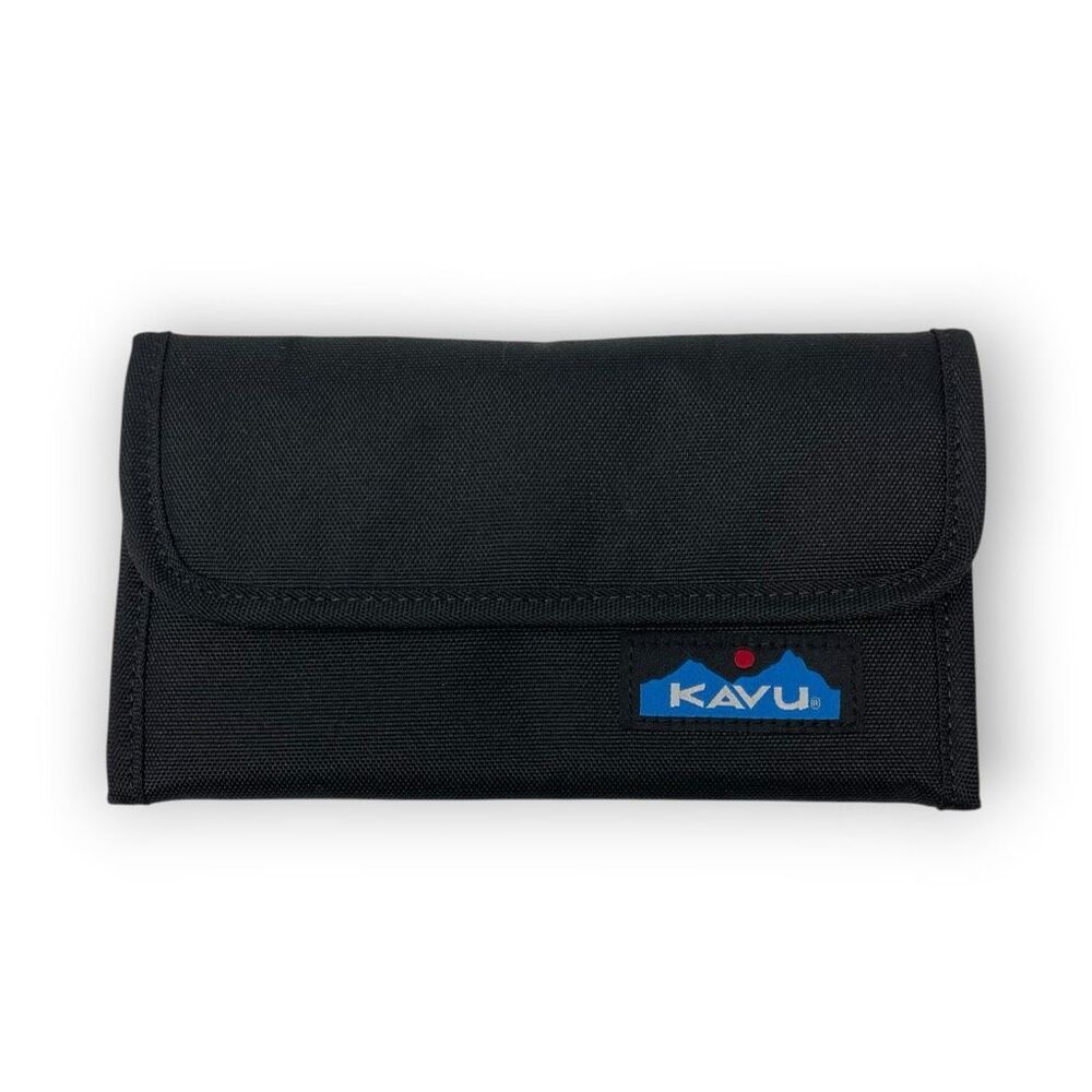 Kavu KAVU Big Spender Tri-fold Wallet Clutch Travel Organizer Black